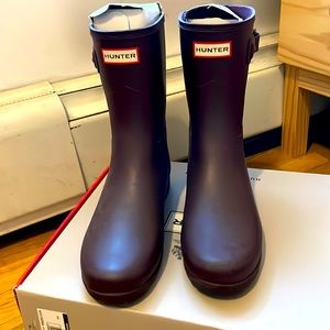 Hunter refined slim short rain boots